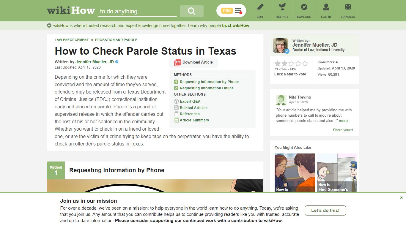 How to Check Parole Status in Texas: 8 Steps (with Pictures) - wikiHow